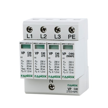 Fanox Fanox Surge Protection Device (SPD) Class II (Class C) VP C40 275/4 VP C40 275/4 41610